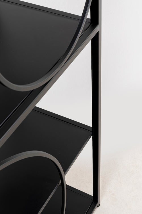 Kare - Shelf Circle Black 100x200cm