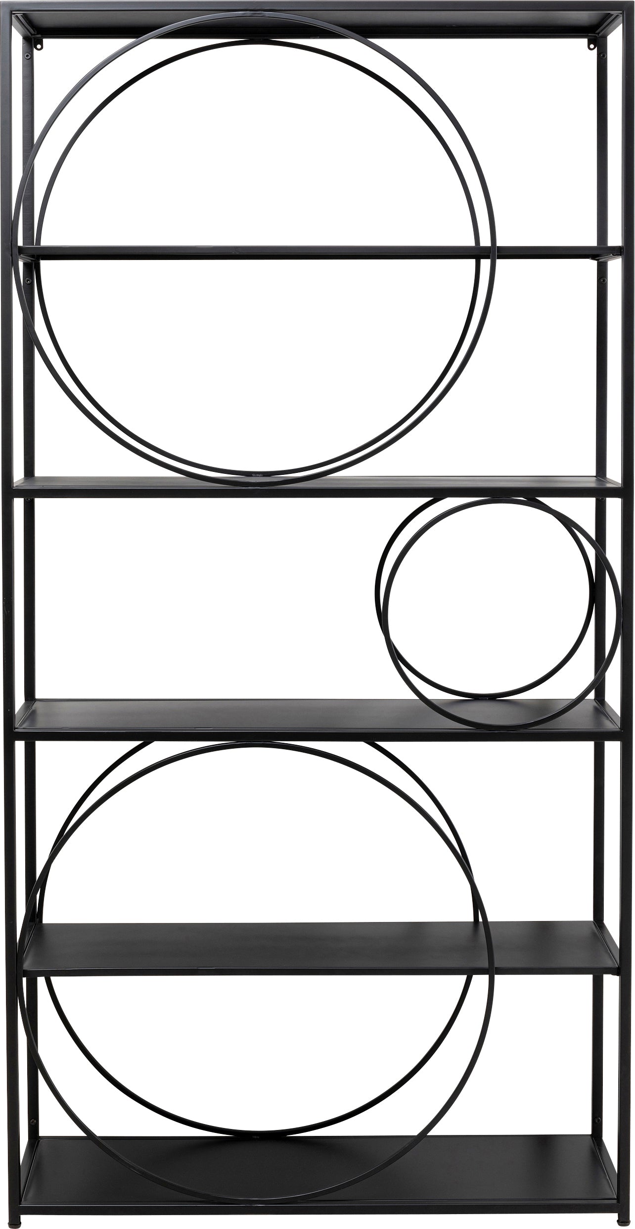 Kare - Shelf Circle Black 100x200cm