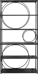 Kare - Shelf Circle Black 100x200cm