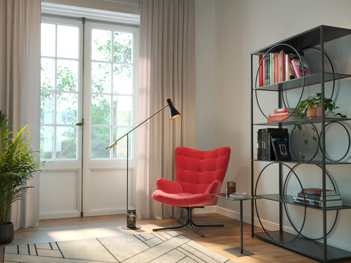 Kare - Shelf Circle Black 100x200cm