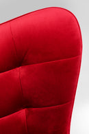 Kare - Swivel Armchair Oscar Velvet Red