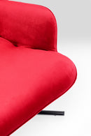 Kare - Swivel Armchair Oscar Velvet Red