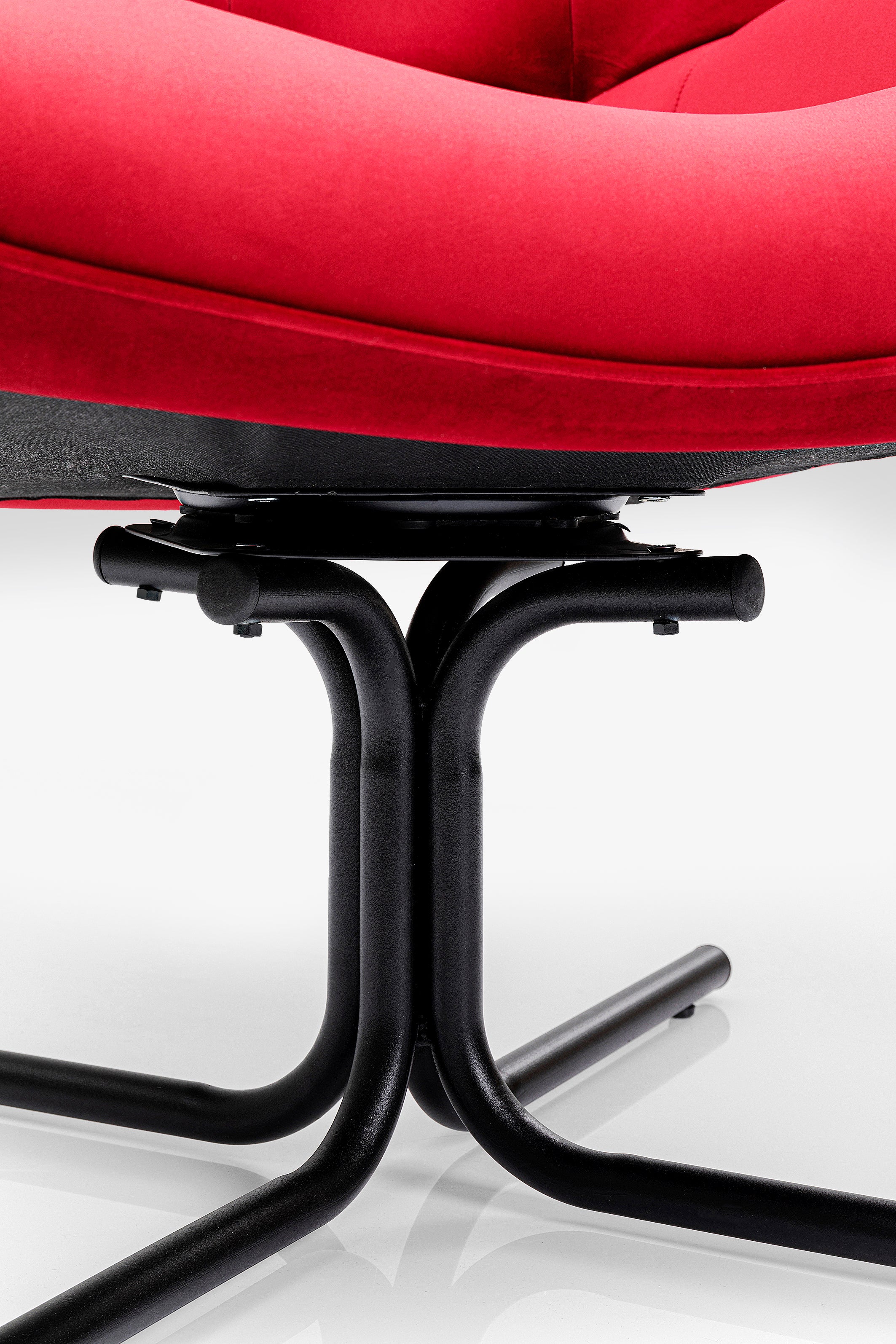 Kare - Swivel Armchair Oscar Velvet Red
