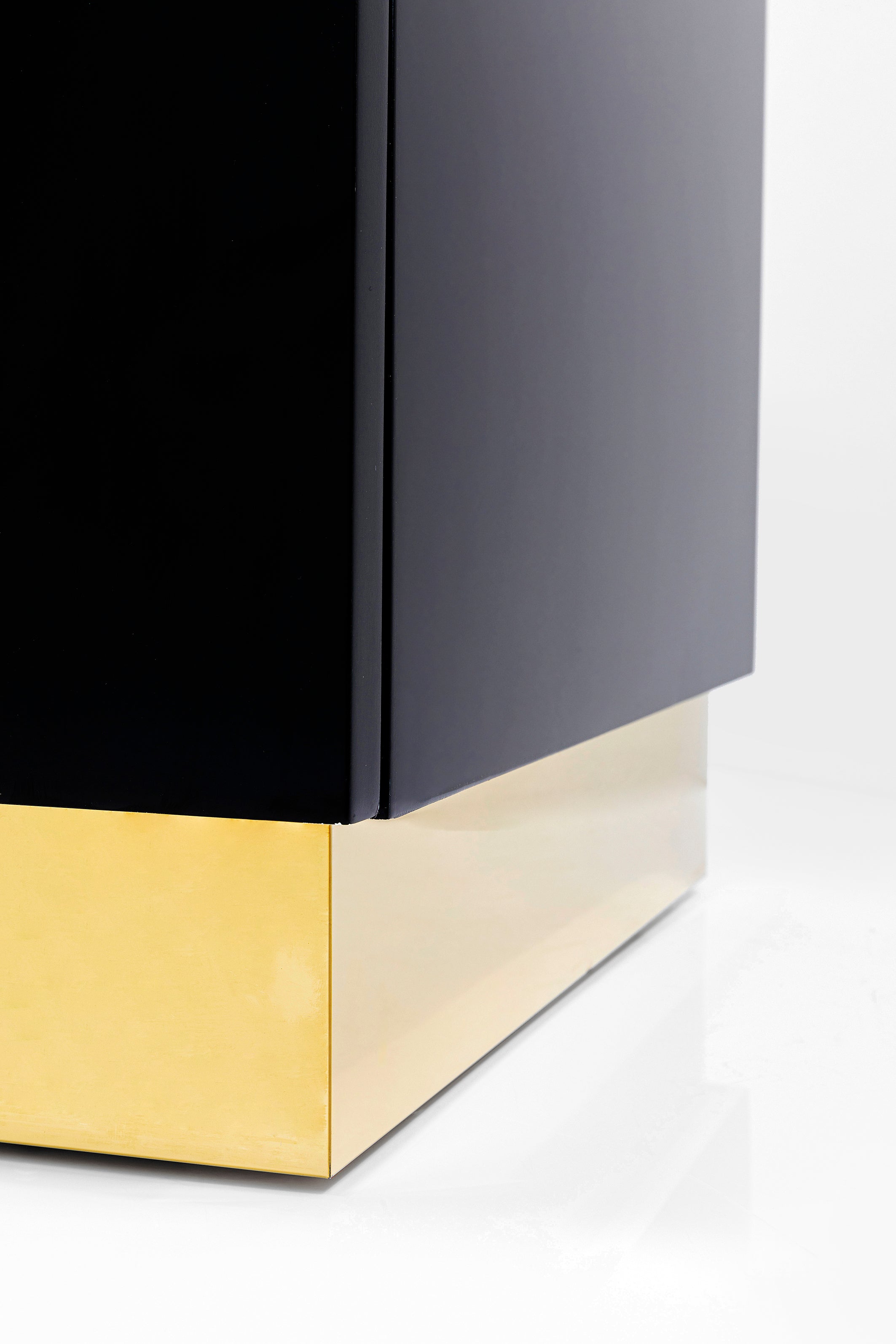Kare - Sideboard Cracked Black Gold 165x80cm
