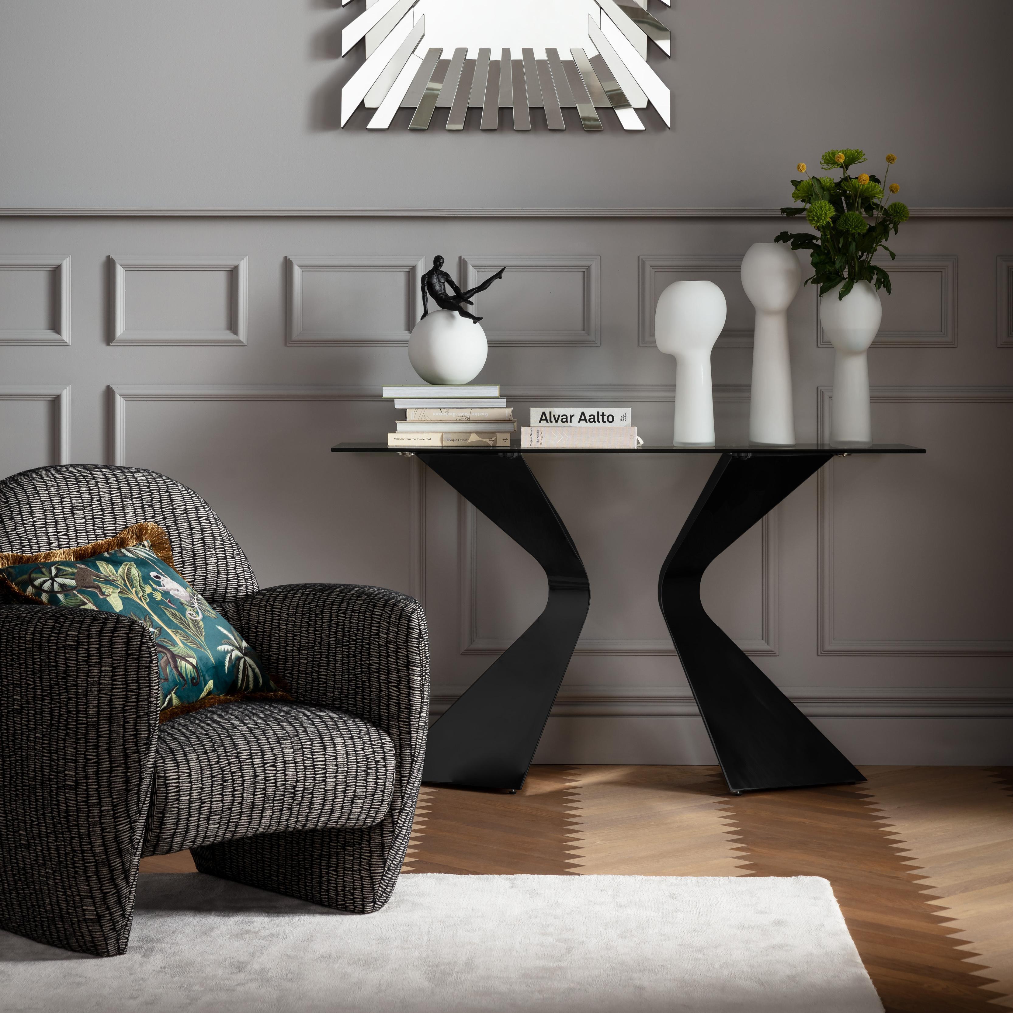 Kare - Console Gloria Black Ceramik 140x81cm