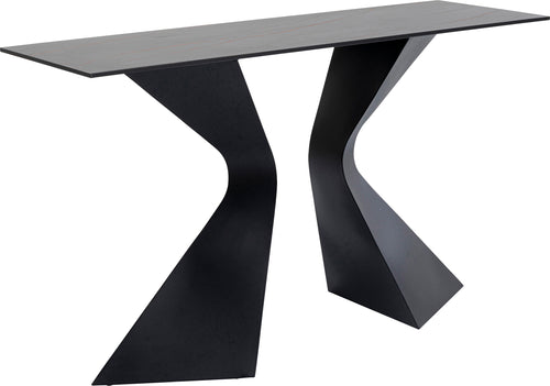 Kare - Console Gloria Black Ceramik 140x81cm