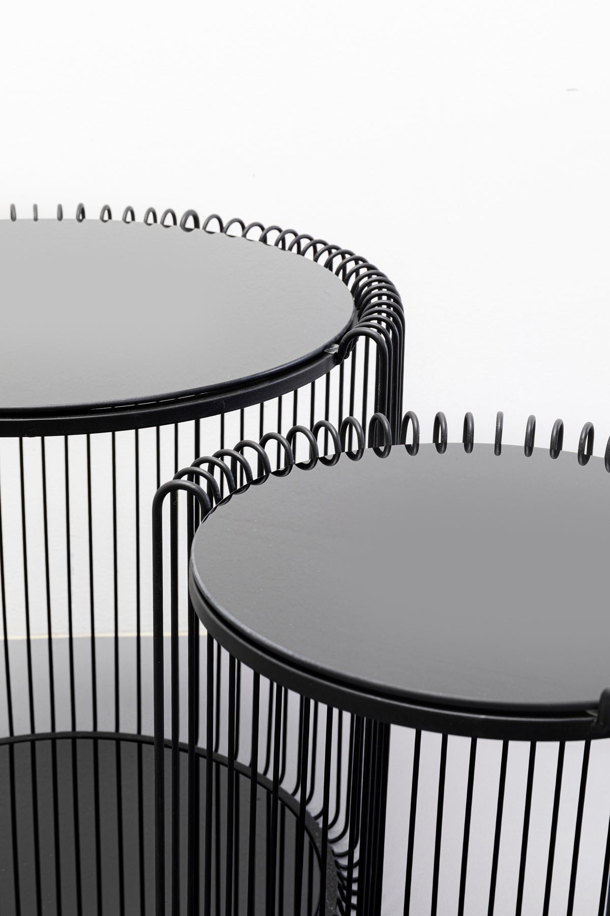 Kare - Side Table Wire Double Black (2/Set)