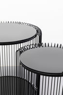 Kare - Side Table Wire Double Black (2/Set)