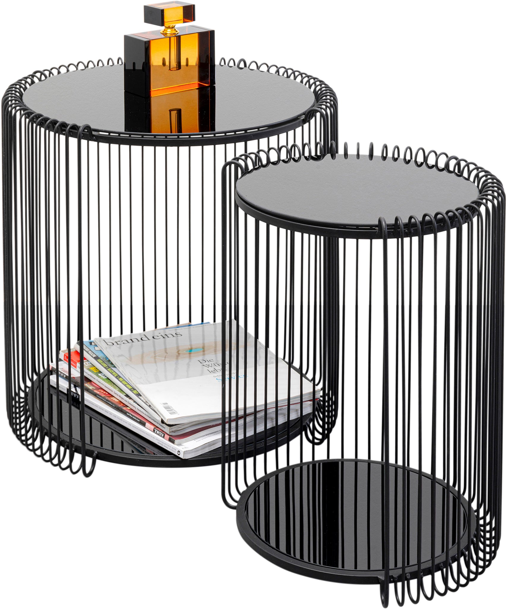 Kare - Side Table Wire Double Black (2/Set)