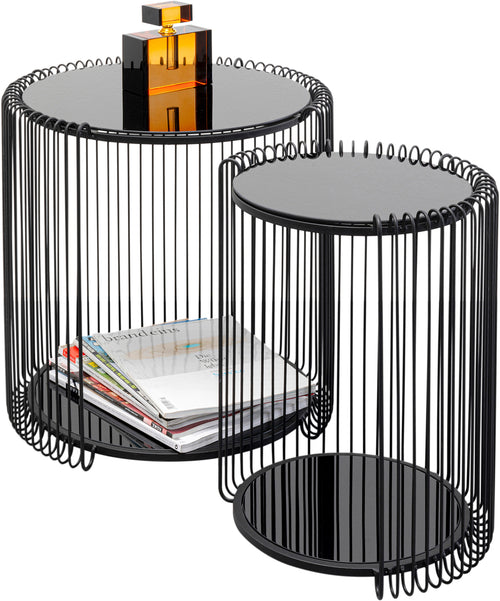 Kare - Side Table Wire Double Black (2/Set)