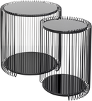 Kare - Side Table Wire Double Black (2/Set)