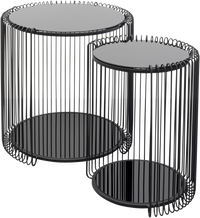 Kare - Side Table Wire Double Black (2/Set)