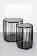 Kare - Side Table Wire Double Black (2/Set)