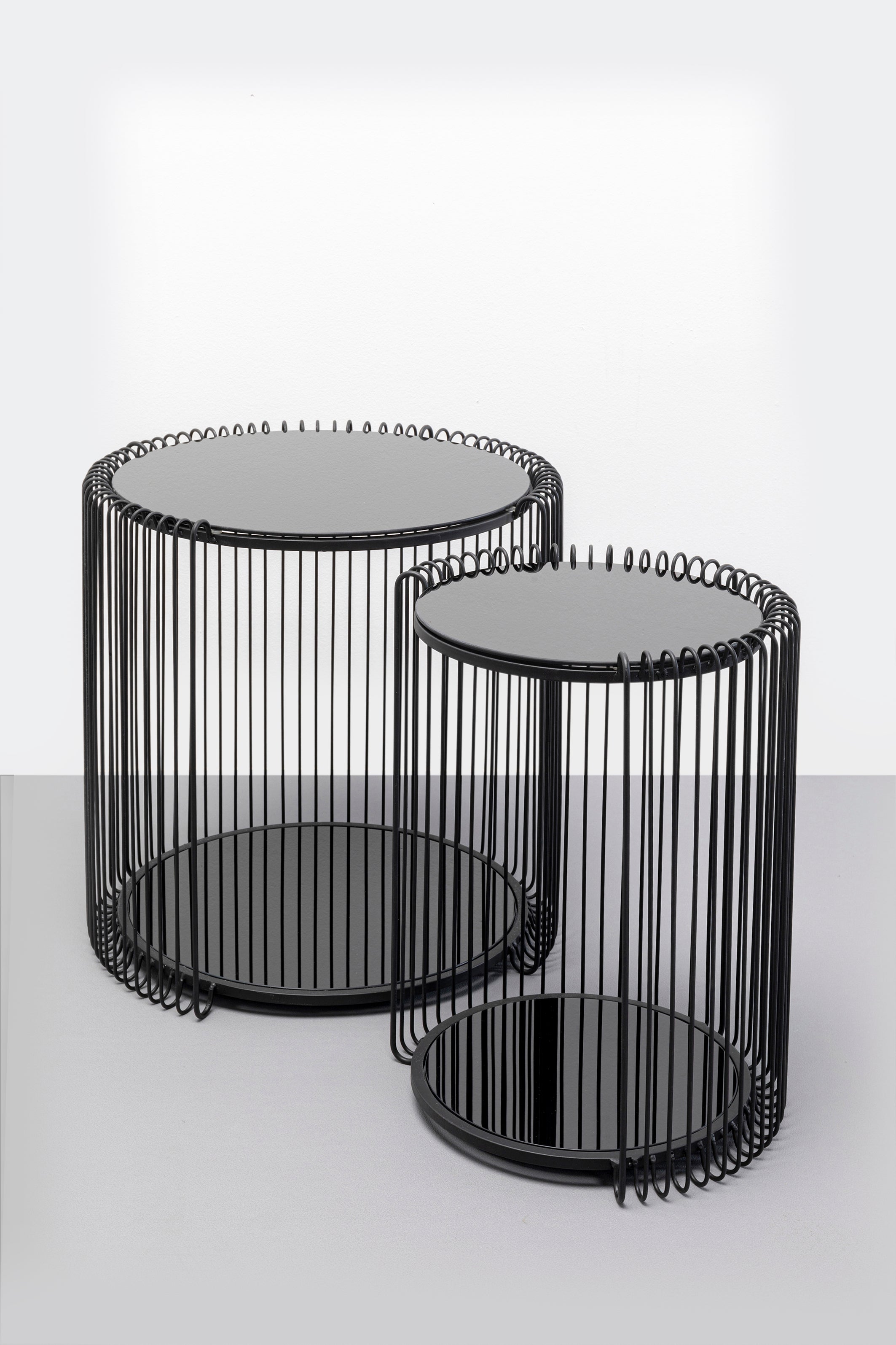 Kare - Side Table Wire Double Black (2/Set)