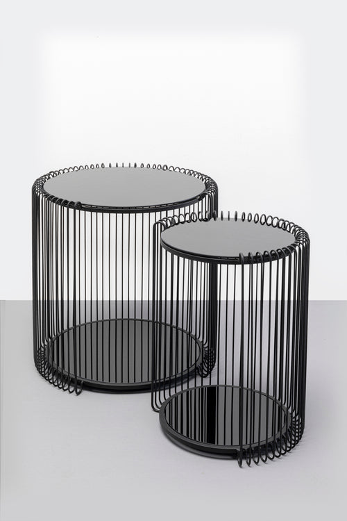 Kare - Side Table Wire Double Black (2/Set)
