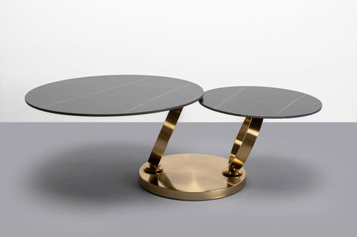 Kare - Coffee Table Beverly Gold 133x80cm