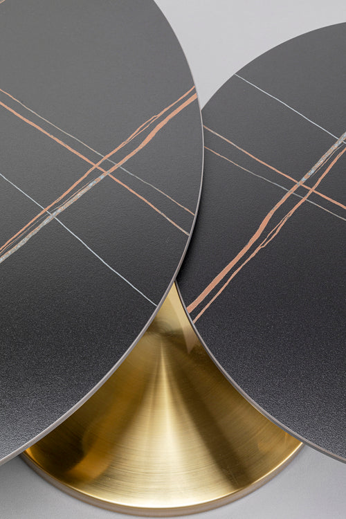 Kare - Coffee Table Beverly Gold 133x80cm