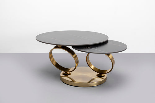 Kare - Coffee Table Beverly Gold 133x80cm