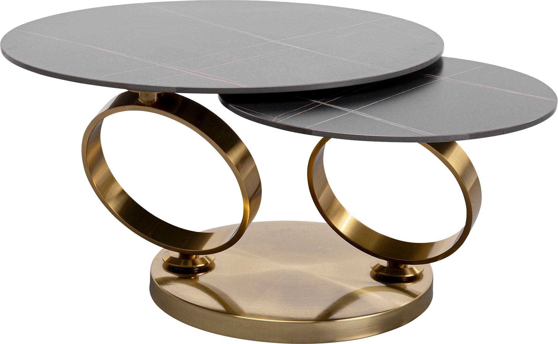 Kare - Coffee Table Beverly Gold 133x80cm