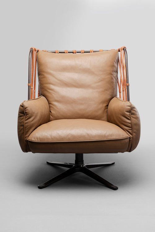 Kare - Swivel Armchair Paradiso Brown
