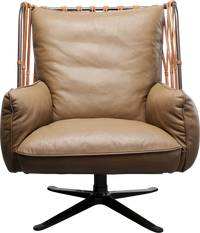 Kare - Swivel Armchair Paradiso Brown