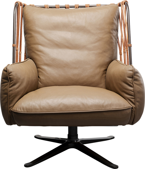 Kare - Swivel Armchair Paradiso Brown