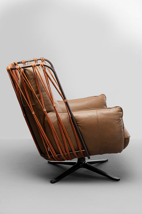 Kare - Swivel Armchair Paradiso Brown