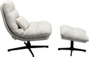 Kare - Swivel Armchair + Stool Columbia