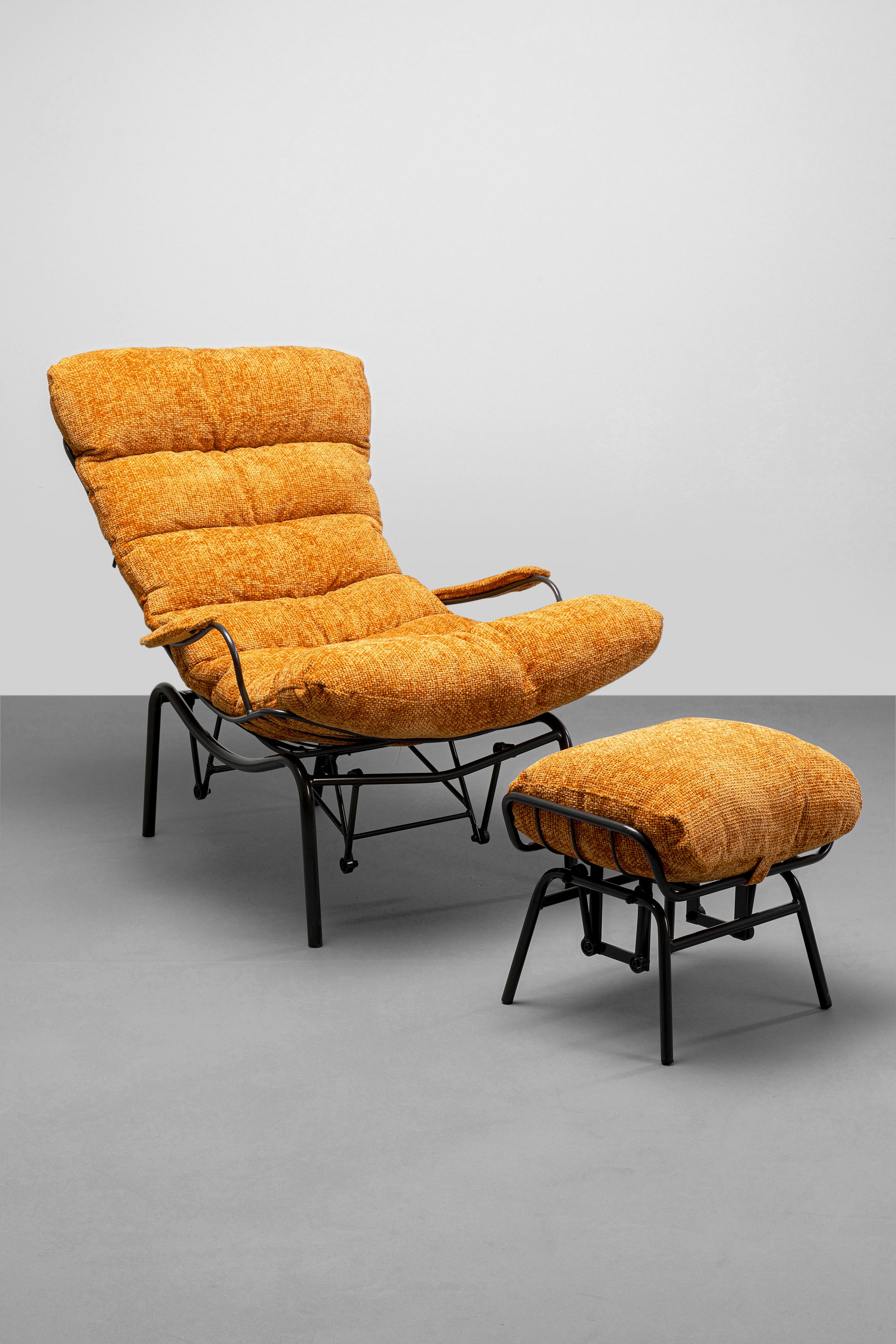 Kare - Armchair + Stool Vienna Swing Yellow