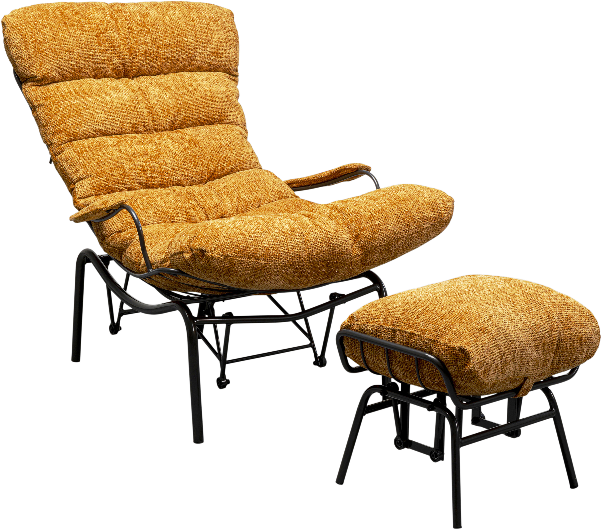 Kare - Armchair + Stool Vienna Swing Yellow