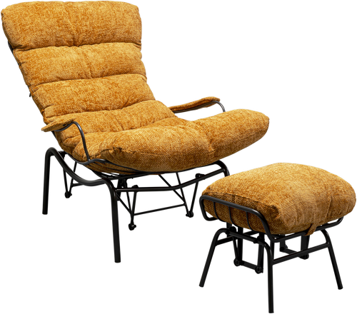 Kare - Armchair + Stool Vienna Swing Yellow