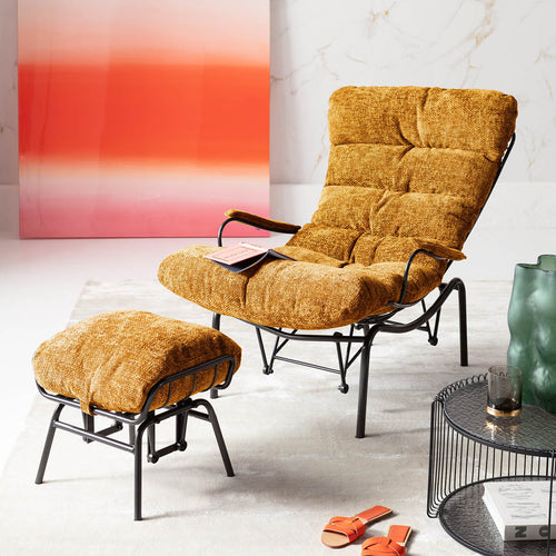Kare - Armchair + Stool Vienna Swing Yellow