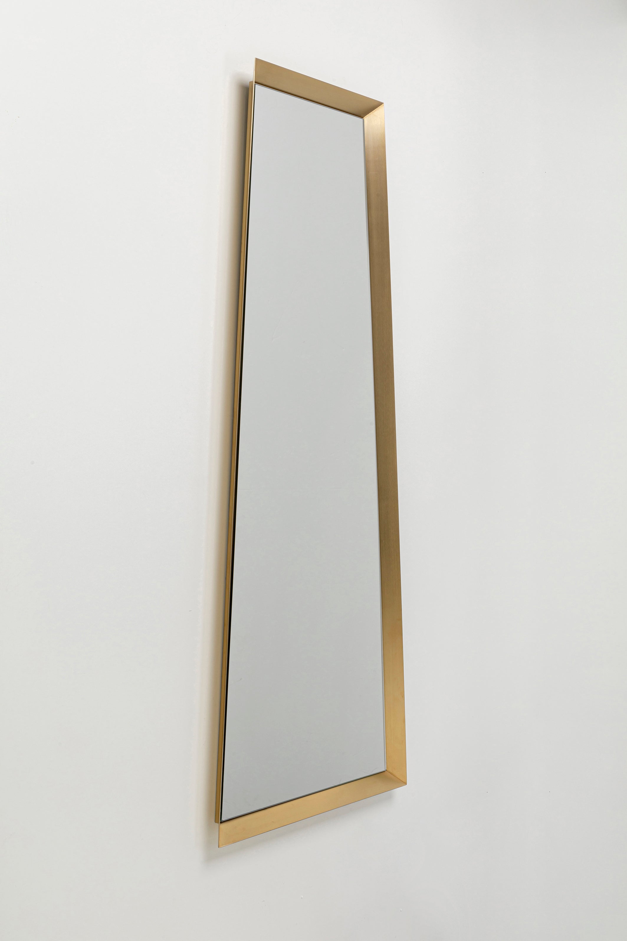 Kare - Wall Mirror Arezzo Brass Trapez 65(45)x160cm
