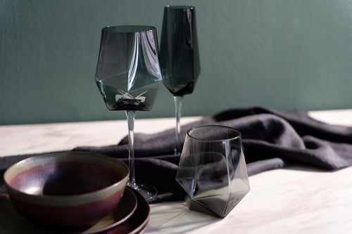 Kare - Champagne Glass Diamond Smoke