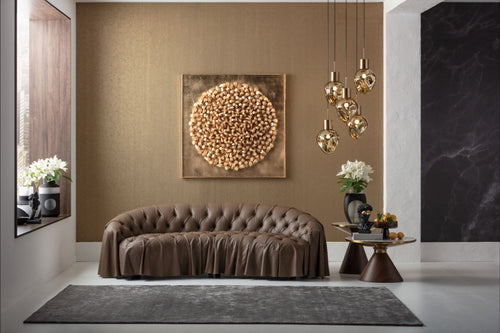 Kare - Sofa 3-Seater Drapes 226cm
