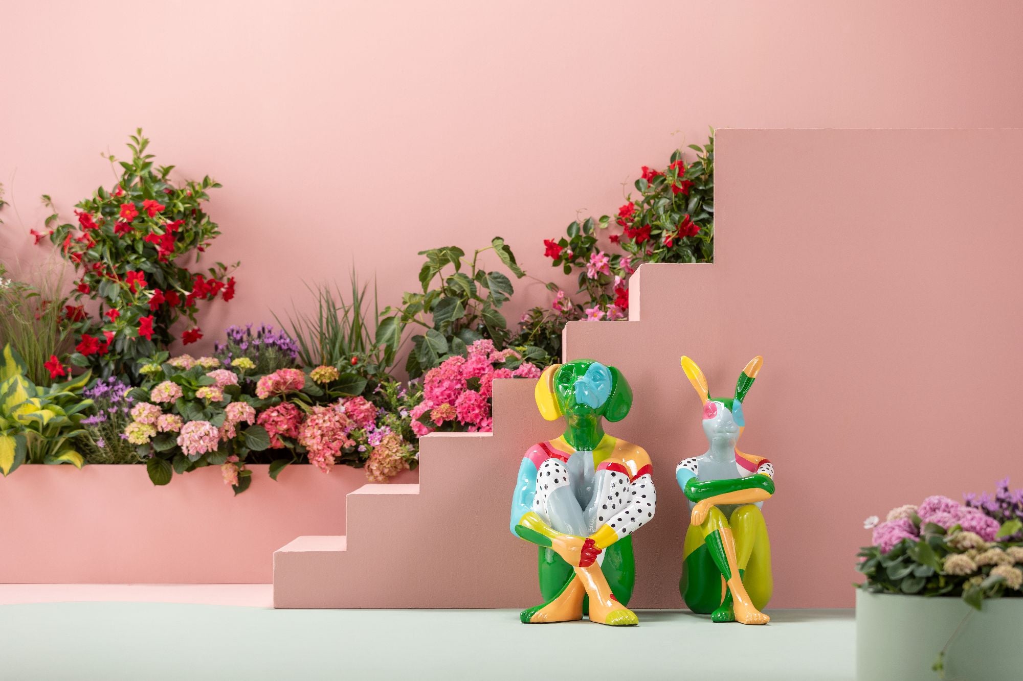 Kare - Deco Figurine Rabbit Gillie Colore 80cm