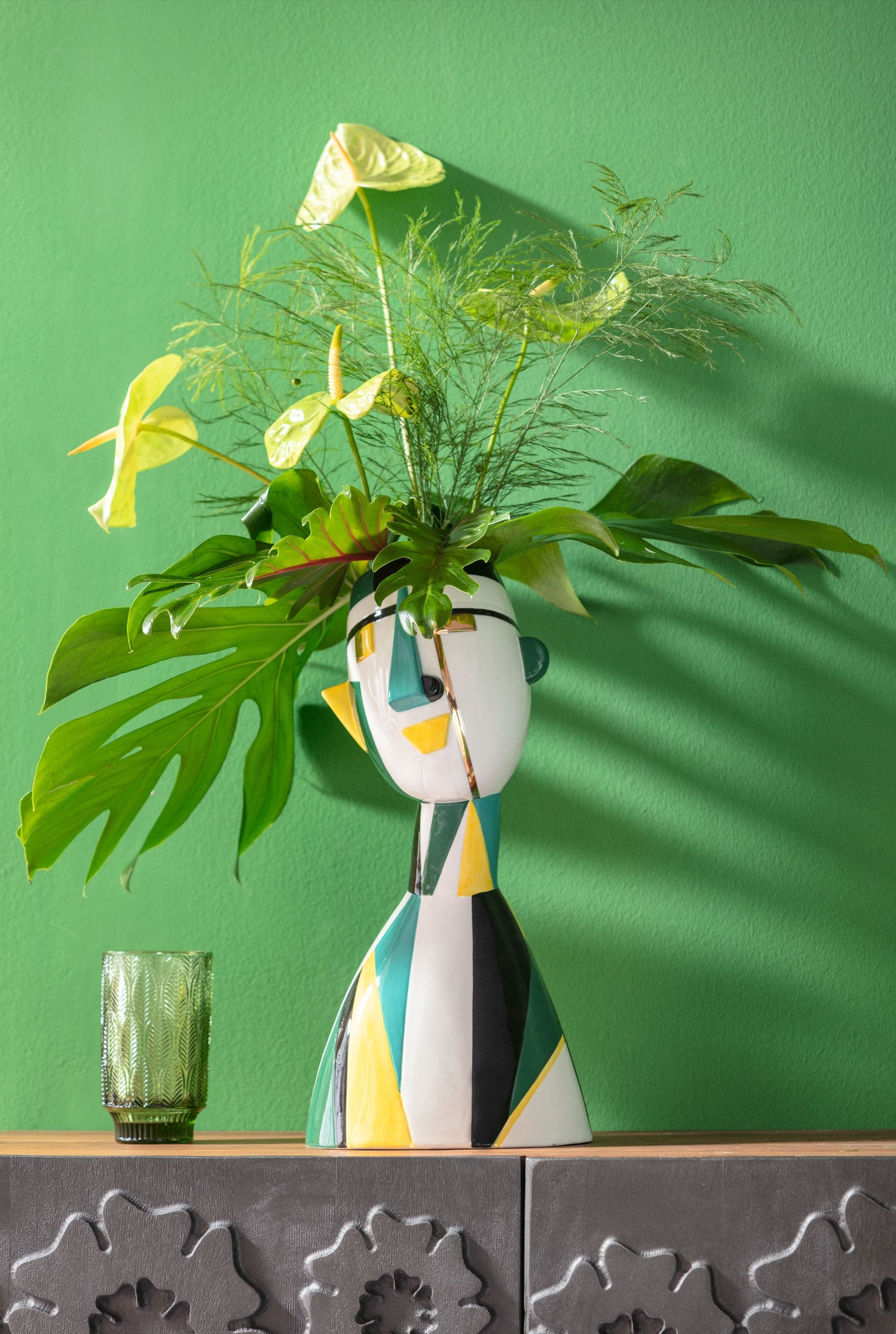 Kare - Deco Vase Happy Face 43cm