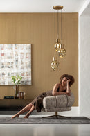 Kare - Pendant Lamp Supernova Amber Tre Ø45cm