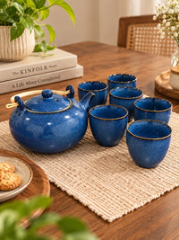 Kare - Cobalt Blue Tea Set
