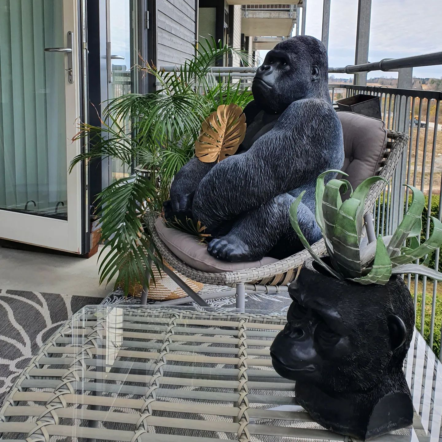 Kare - Deco Figurine Monkey Gorilla Side XL B
