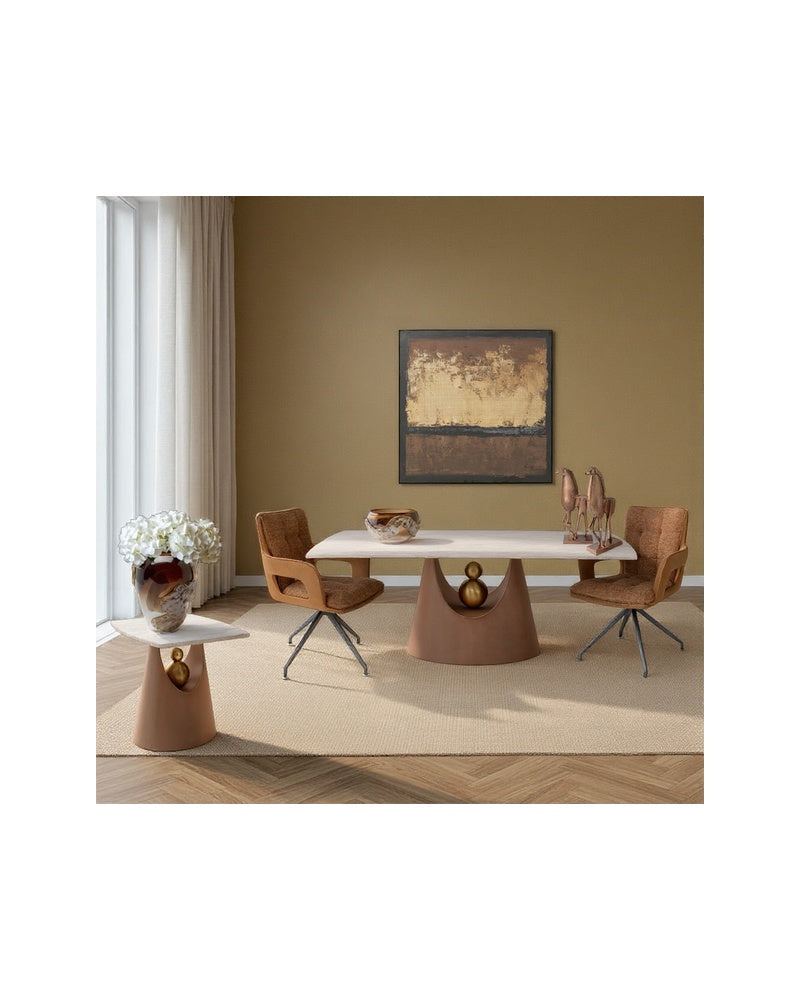Kare - Framed Picture Silence Brown 120x120cm